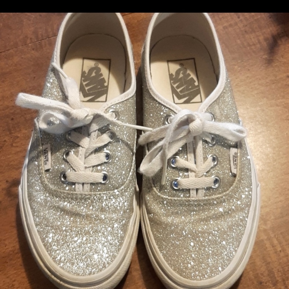 Women’s glittery vans shoes size 6.5